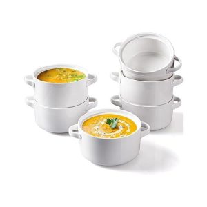 6 Pack Soup Bowls with Handles