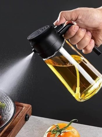 630ML Glass Oil Jar with sprayer