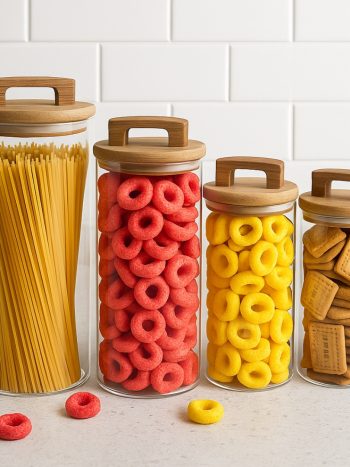 400ML Glass Container With a Bamboo Lid
