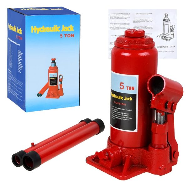 5-ton heavy-duty hydraulic jack.