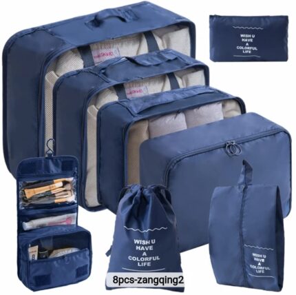 8pcs Luggage Travel Organizers For Suitcase